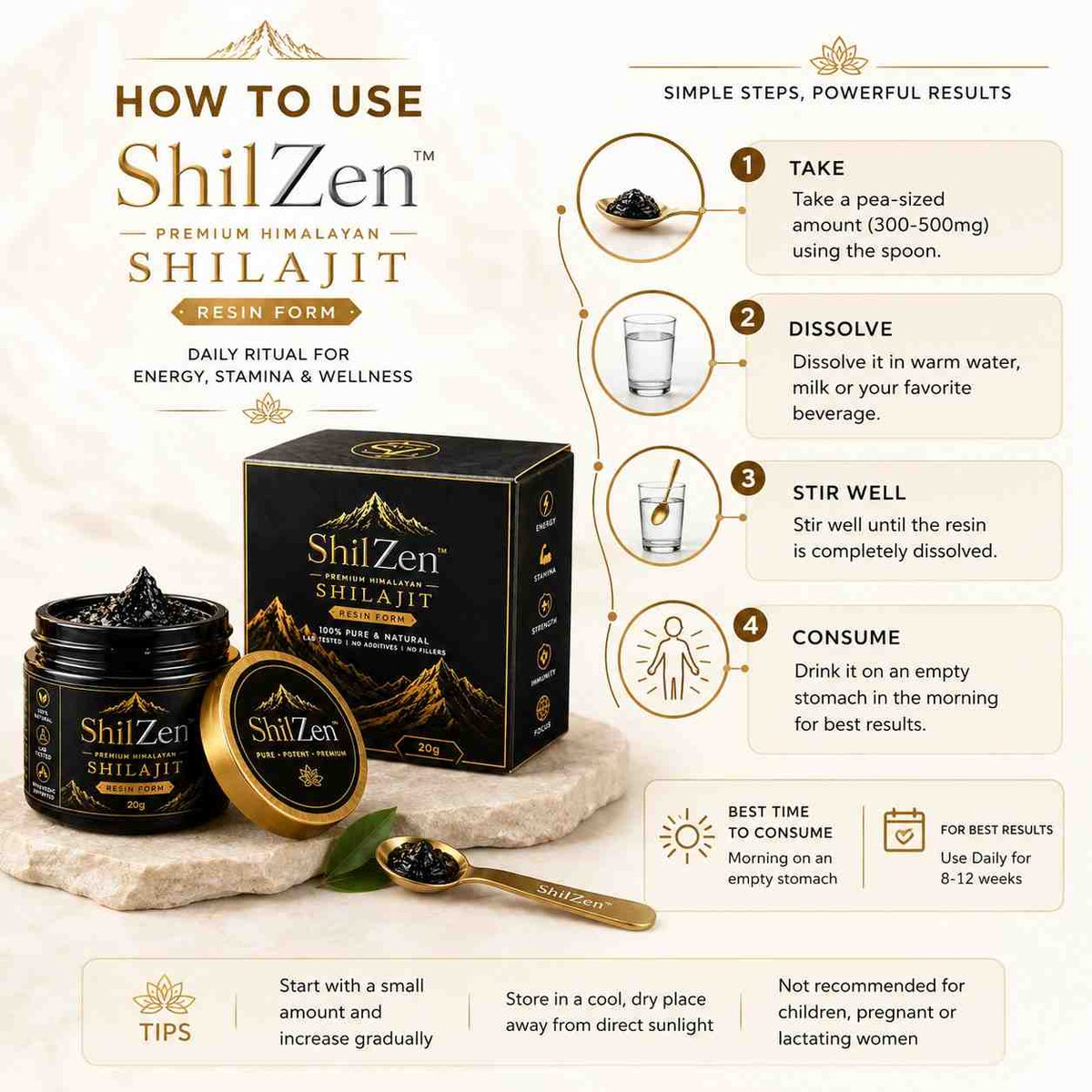 Pure Himalayan Shilajit Resin