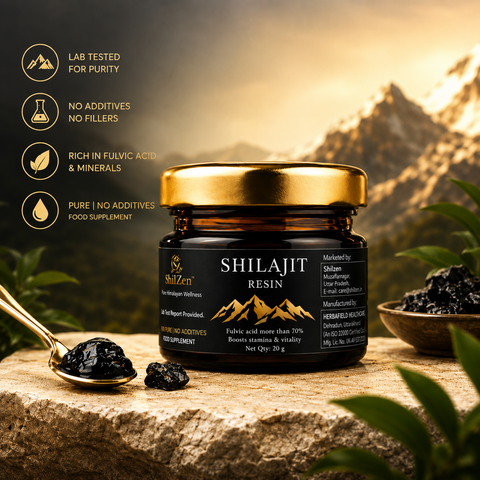 ShilZen Premium Himalayan Shilajit Resin 20g | Pure Himalayan Power | Pack of 1